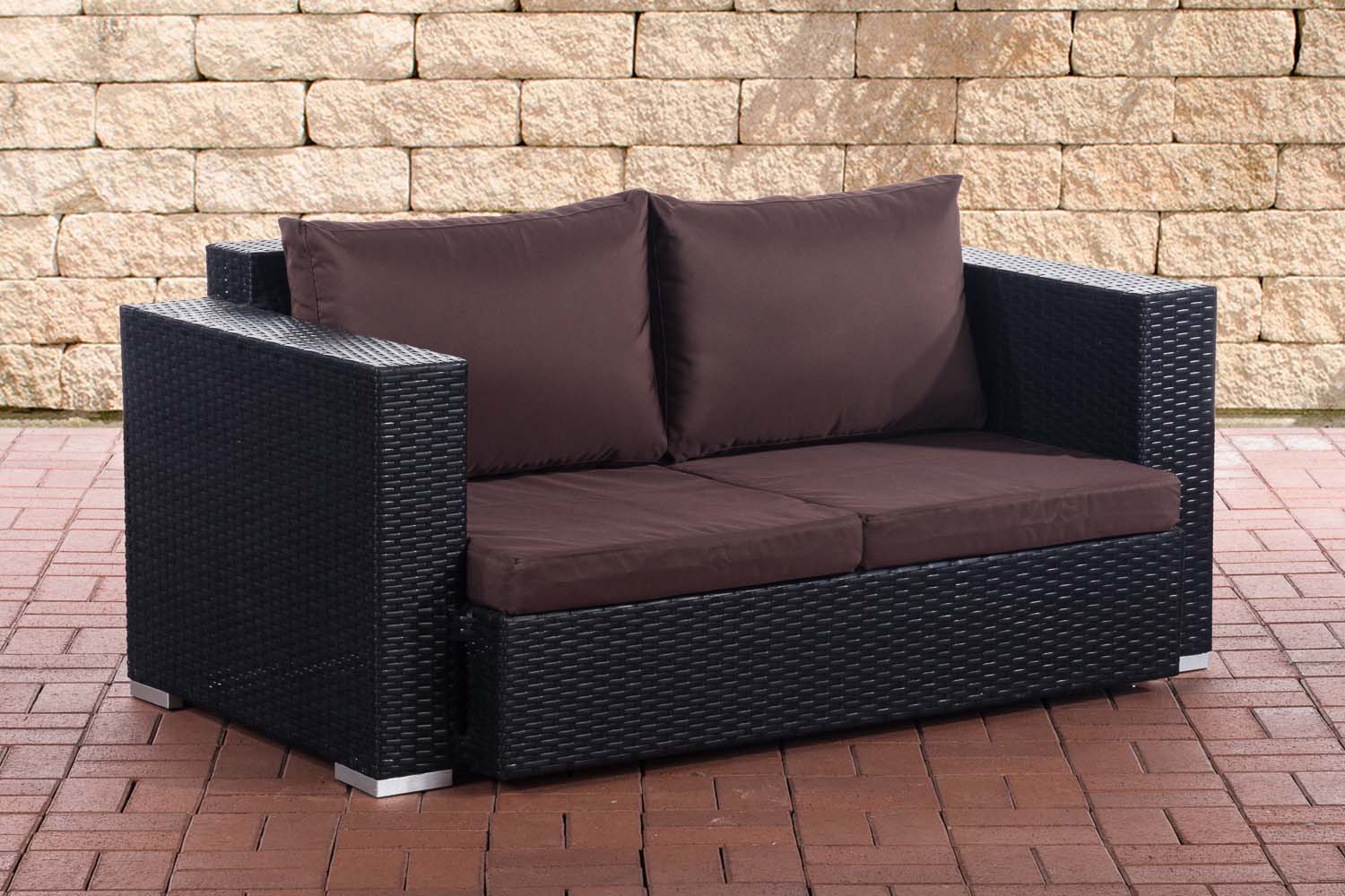 2er Sofa Provence / Sunset Terrabraun