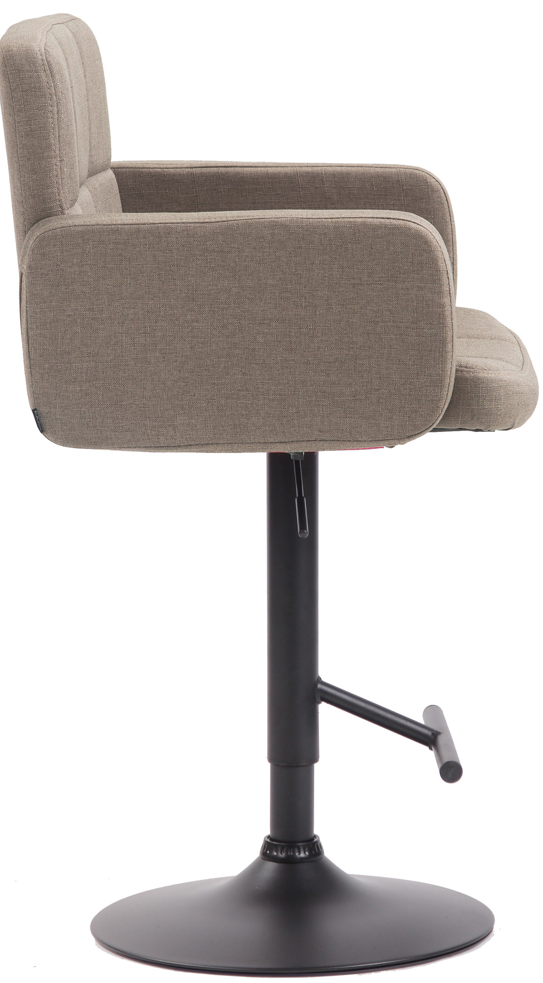 Barhocker Los Angeles, Stoff schwarz