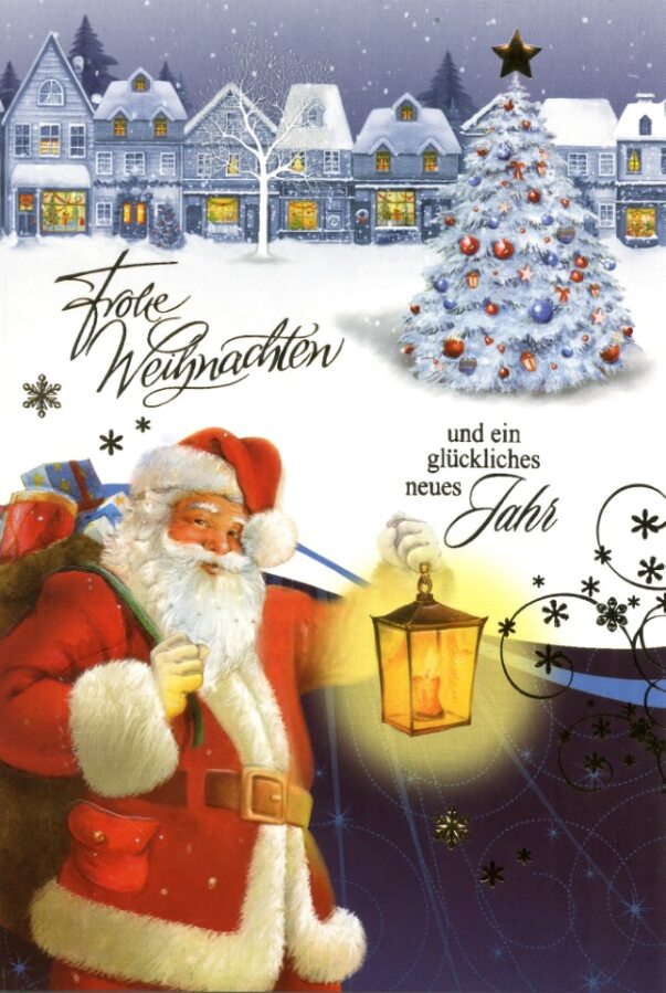 Taunus-Verlag Saisonartikel Weihnachtskarten Weihnachtsmann - 100 Stück - 6 Motive
