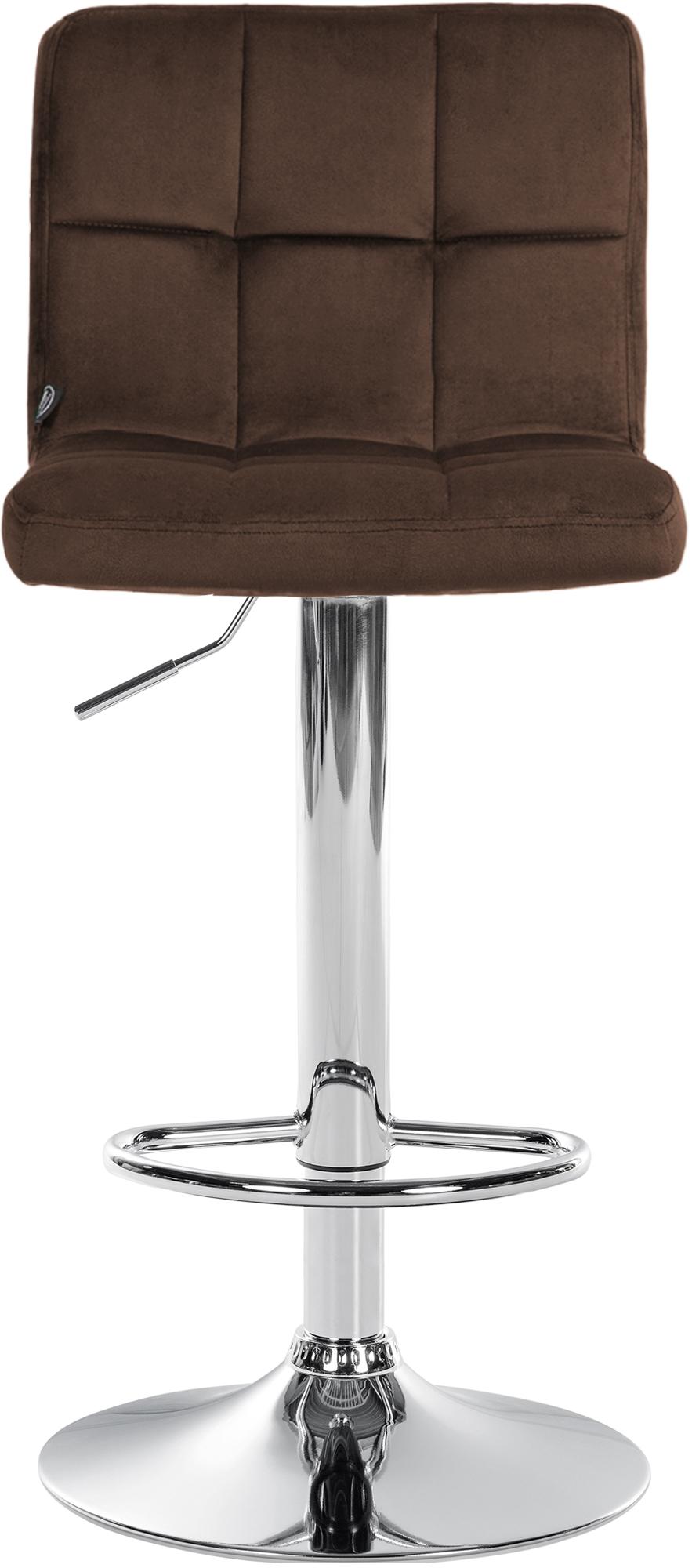 Barhocker Peru Samt chrom