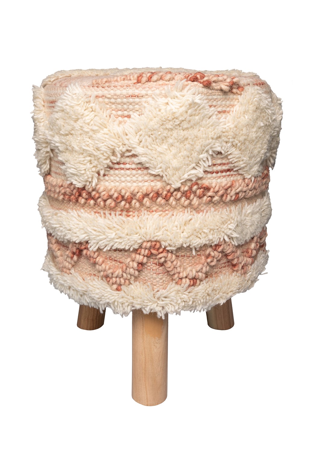 Hocker Hocker Bohist 225 Rosa / Creme