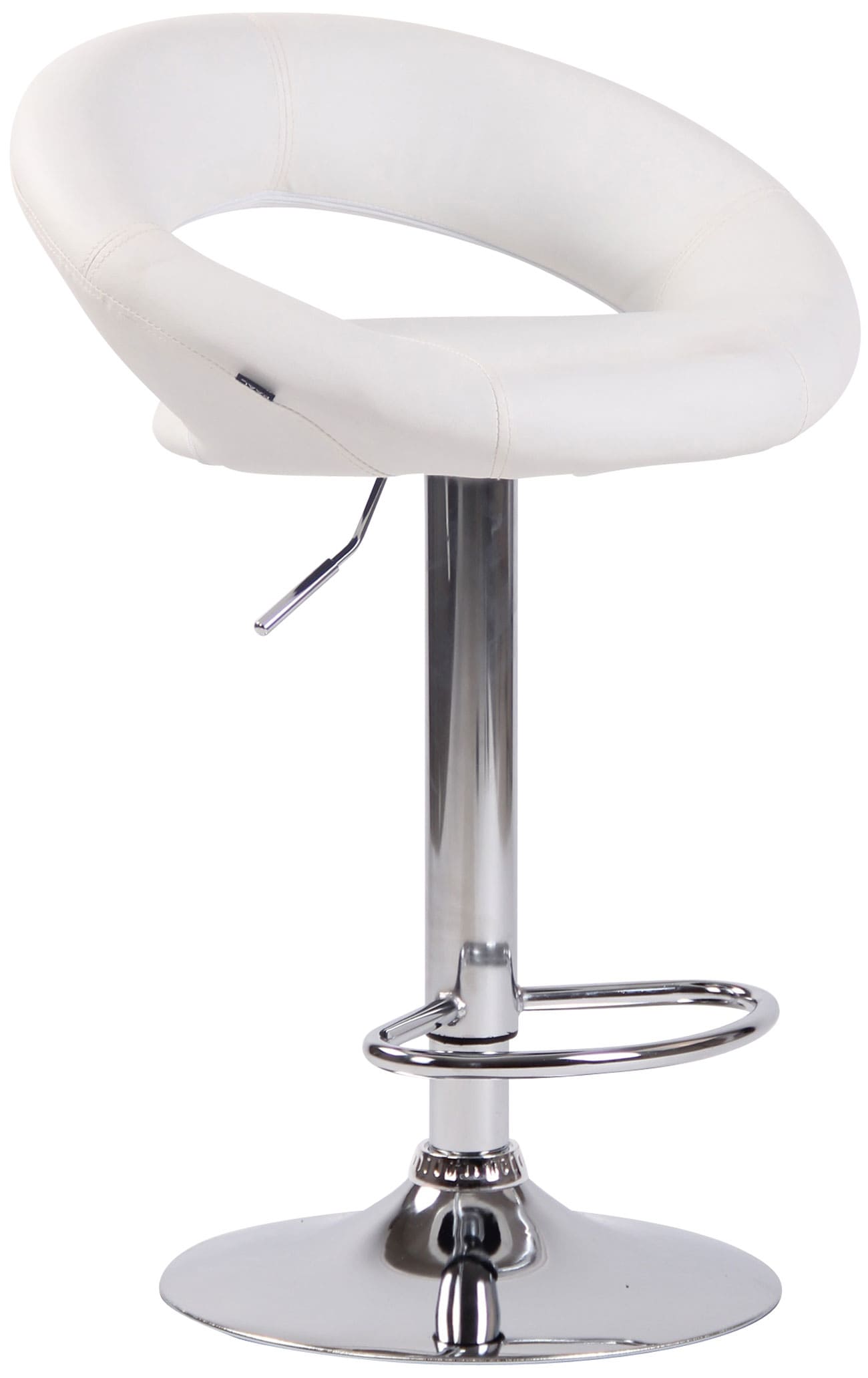 2er Set Barhocker Olinda Kunstleder chrom