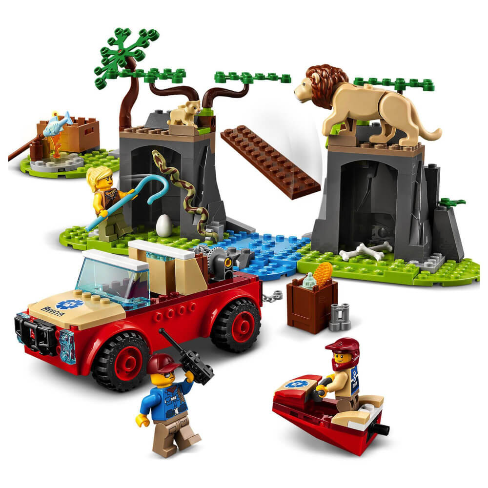 LEGO® Bau- & Konstruktionsspielzeug LEGO® City 60301 - Tierrettungs-Geländewagen (157 Teile)