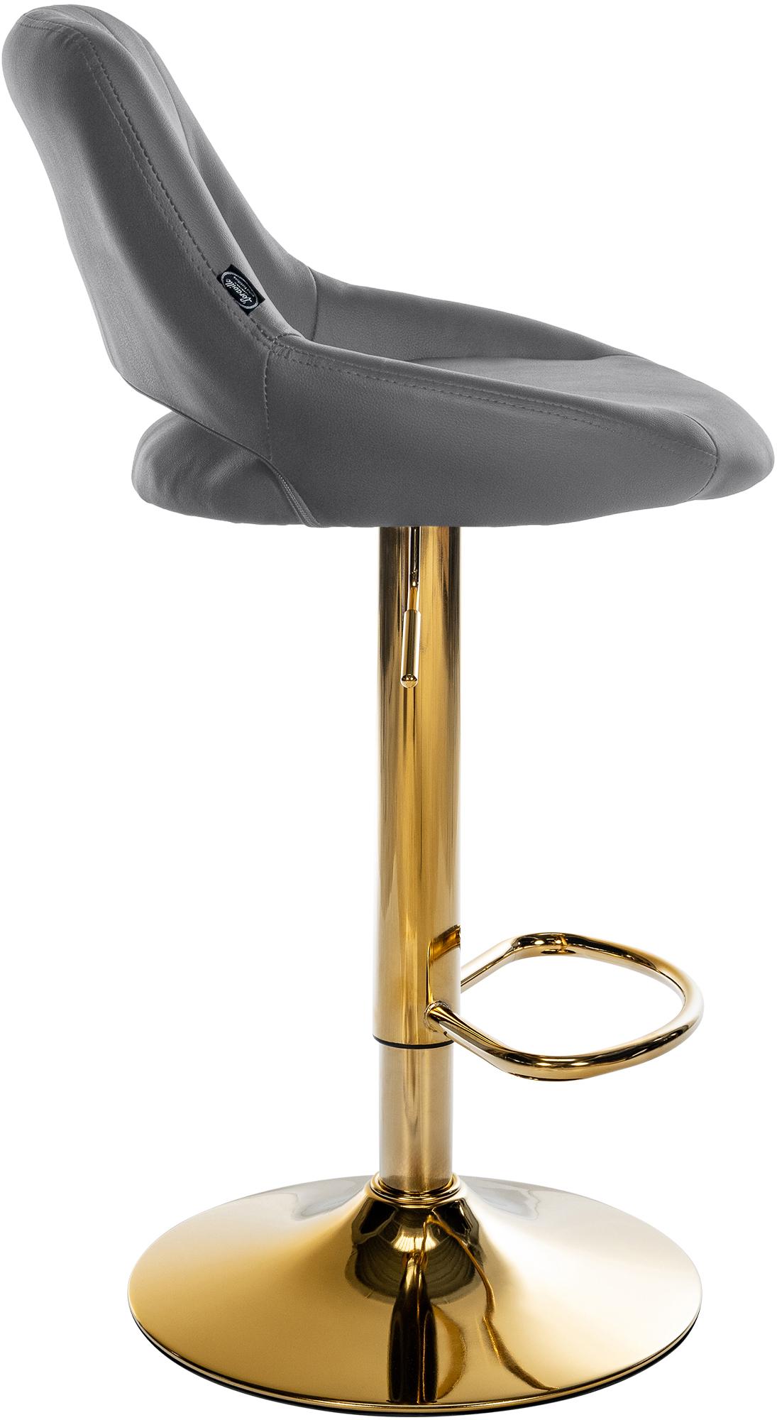 Barhocker Milet Kunstleder gold