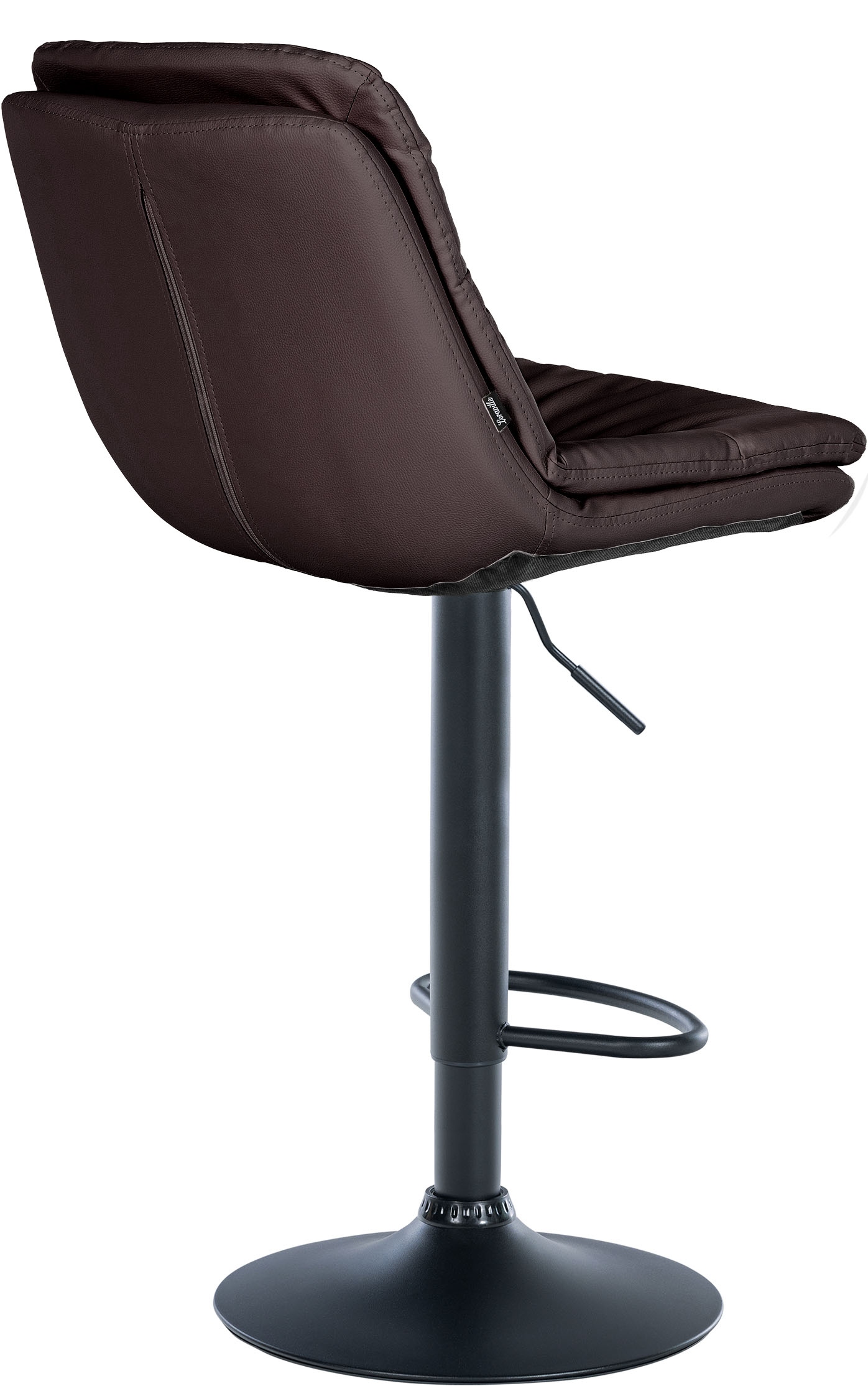 Barhocker Laurel Kunstleder schwarz