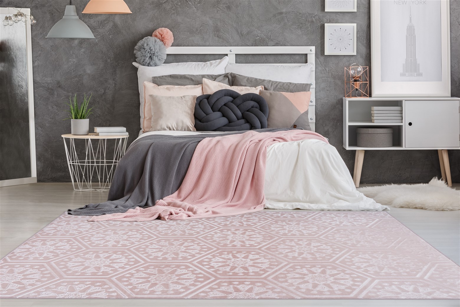 Teppich Monroe 225 Rosa 160cm x 230cm