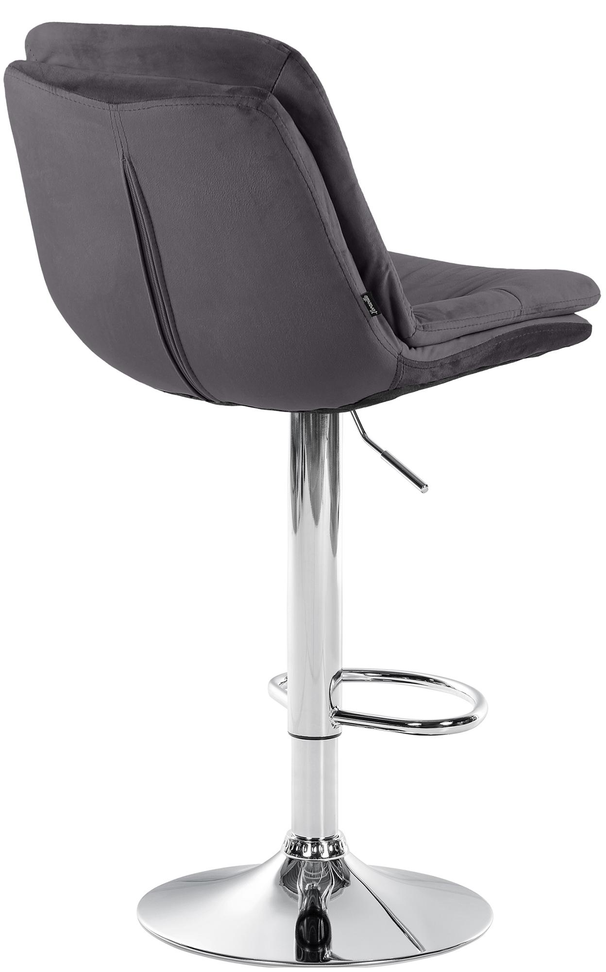 Barhocker Laurel Samt chrom
