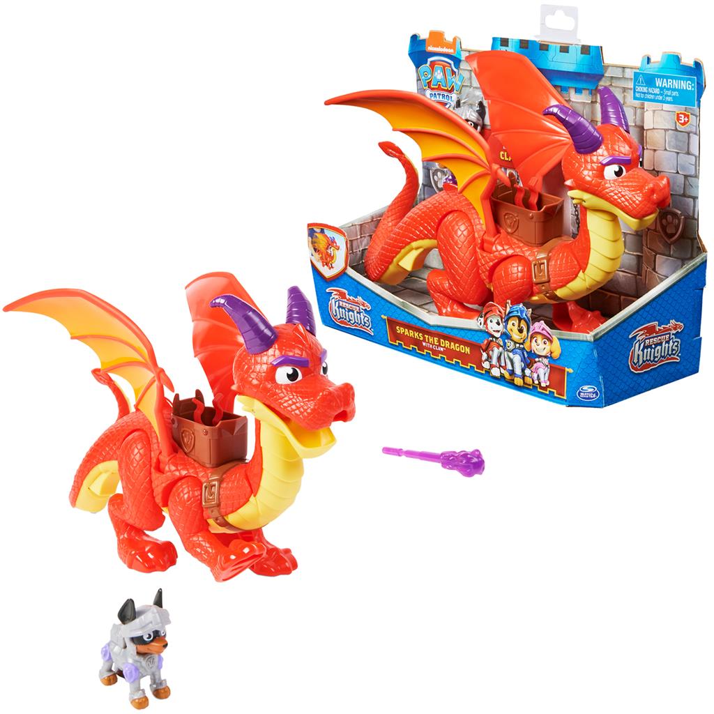 Spin Master Sammel- & Spielfiguren Spin Master 39984 - Paw Patrol Knights Sparks The Dragon and Claw - Spielfigur
