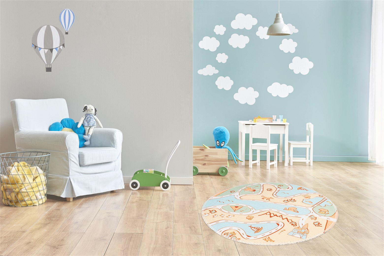 Teppich Bambini 225 Multi Ø 160cm RUND
