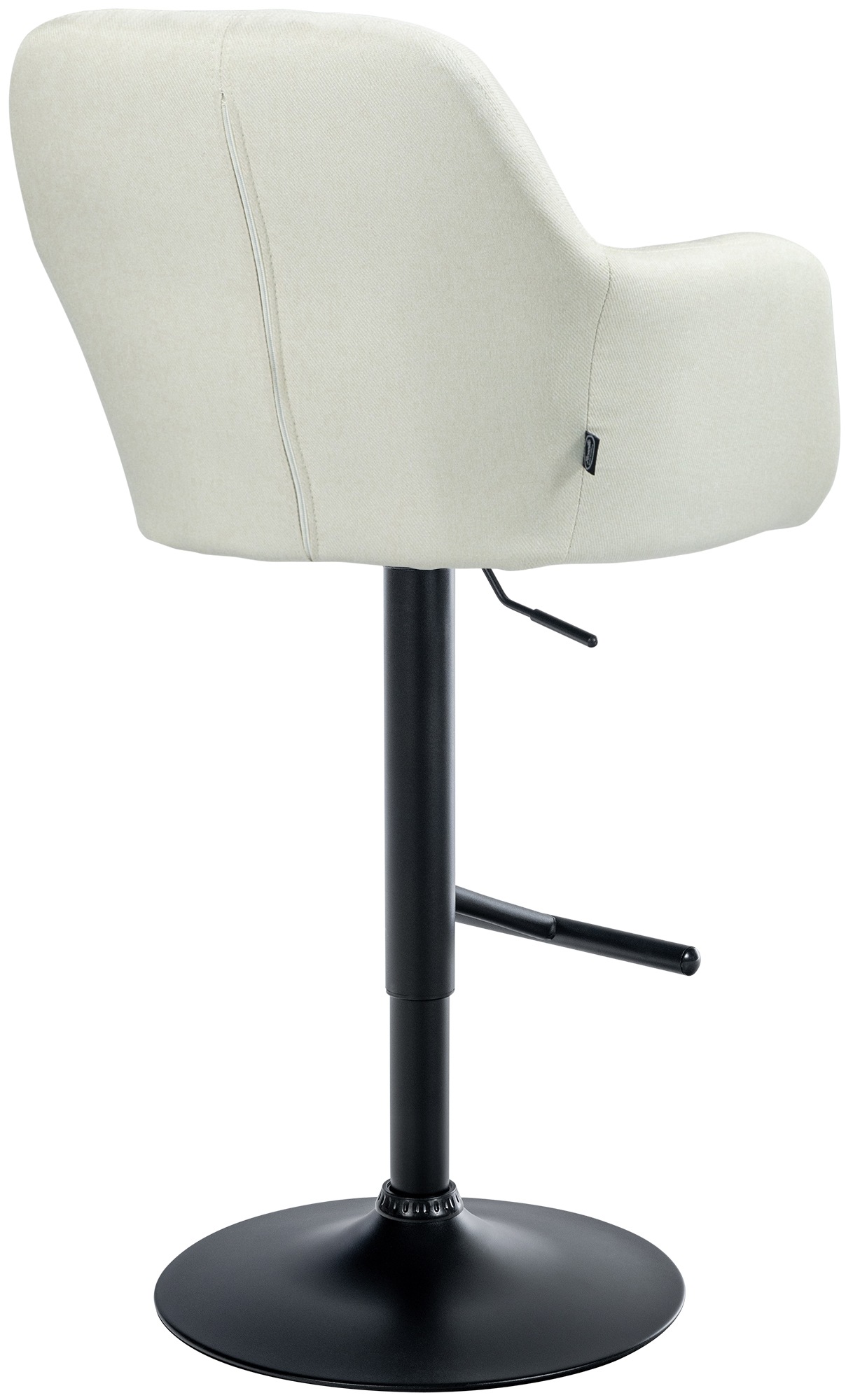 Barhocker Natoma Stoff schwarz