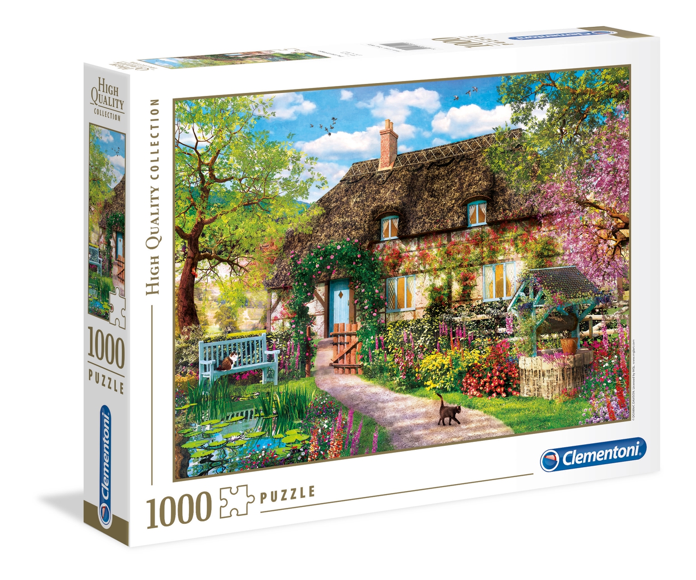 Clementoni Puzzles High Quality Collection - 1000 Teile Puzzle - Das alte Cottage