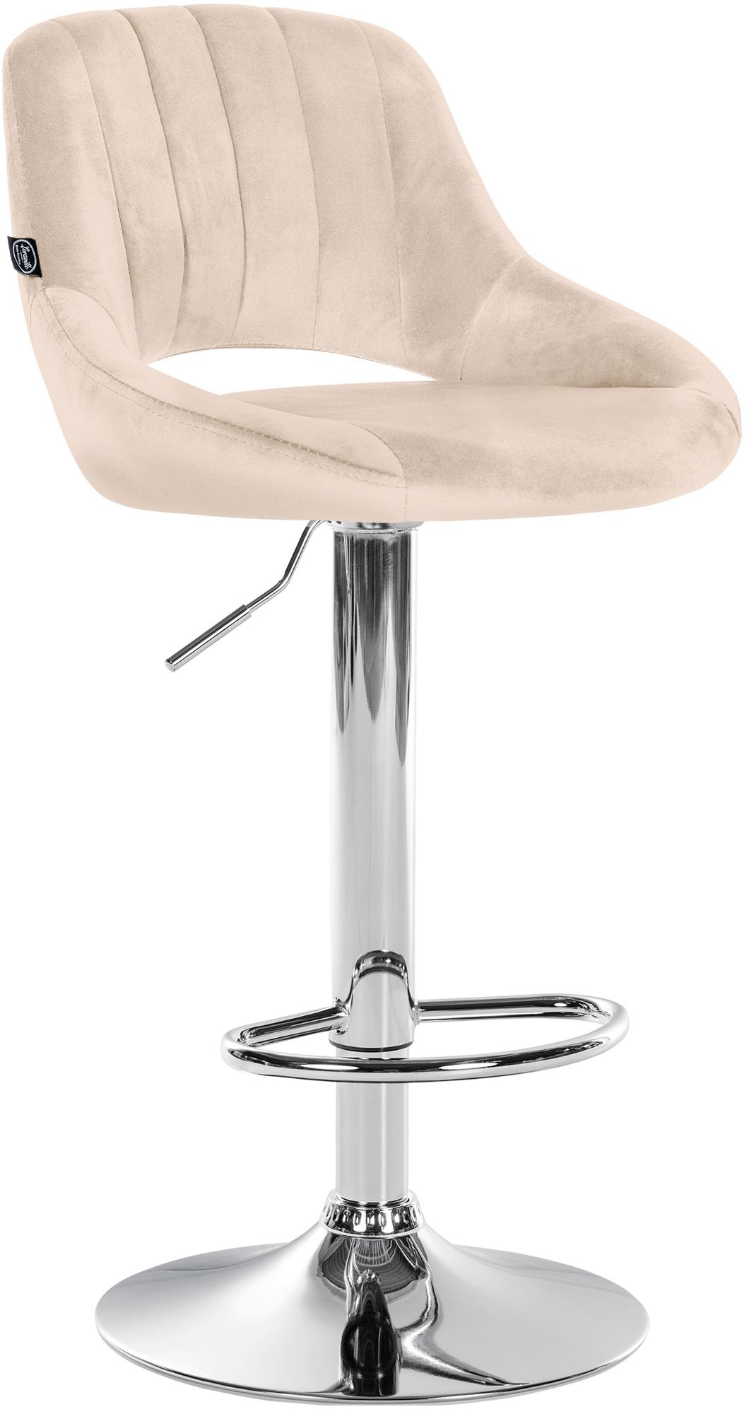 Barhocker Milet Samt chrom