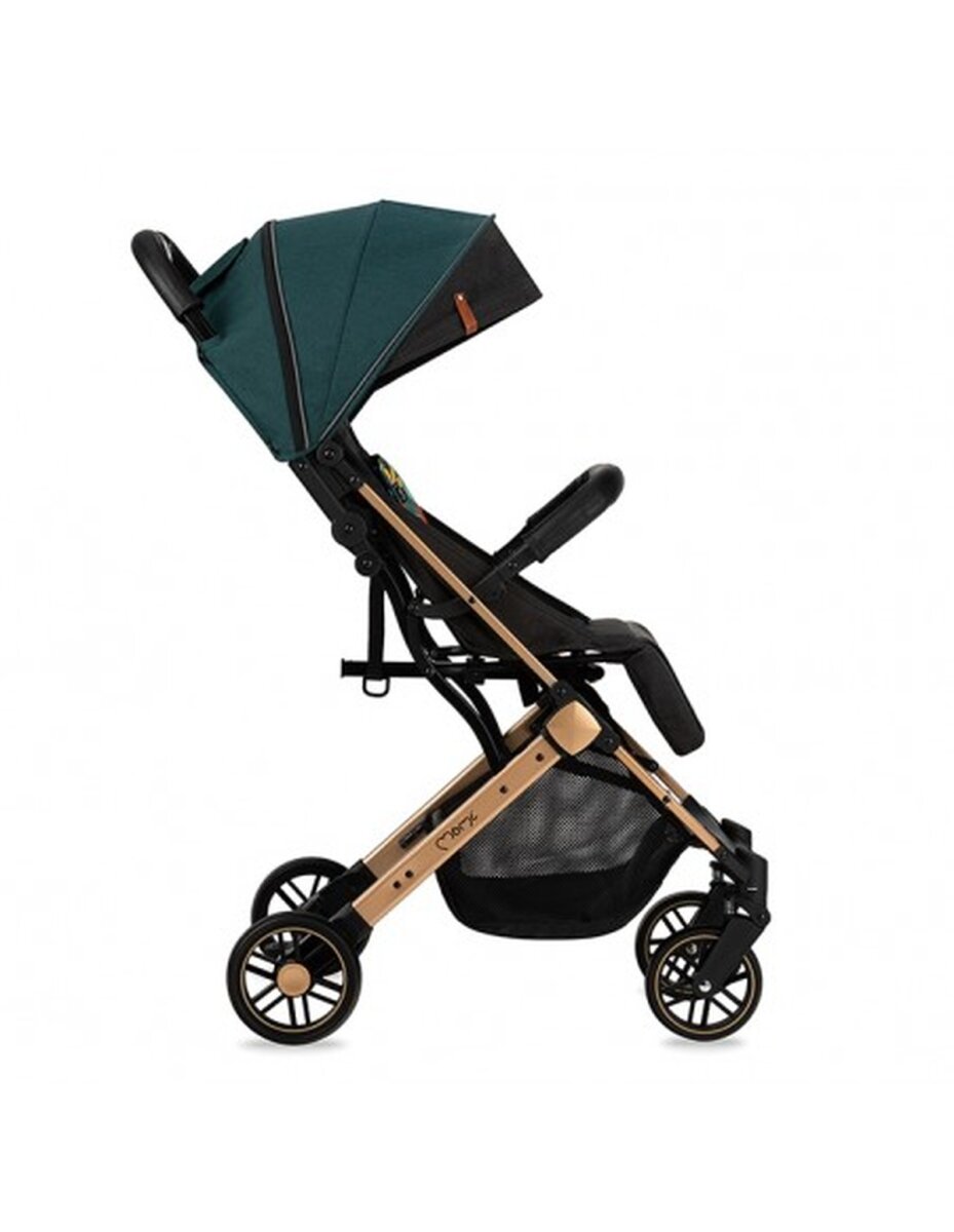 MoMi ESTELLE Buggy Grün - leicht, kompakt, mit verstellbarem Verdeck
