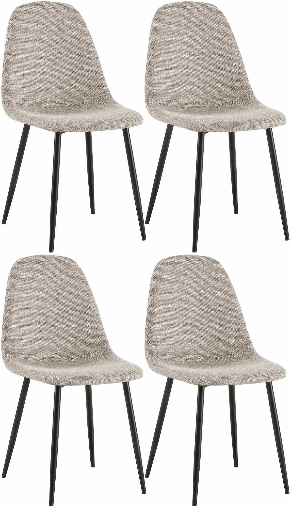 4er Set Esszimmerstühle Napier Stoff