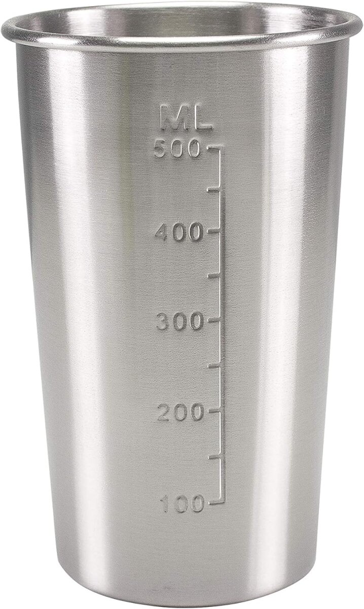 BEPER BP.690 Elektrischer Milchshaker 100W – Drink Mixer mit 500ml Edelstahlbecher – Shaker für Milchshakes, Cocktails & Frappés – Rot