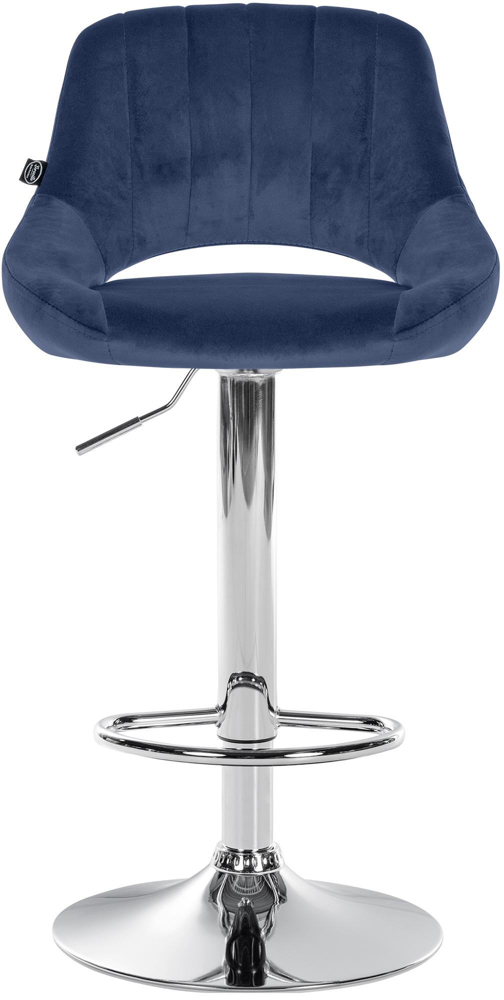 Barhocker Milet Samt chrom