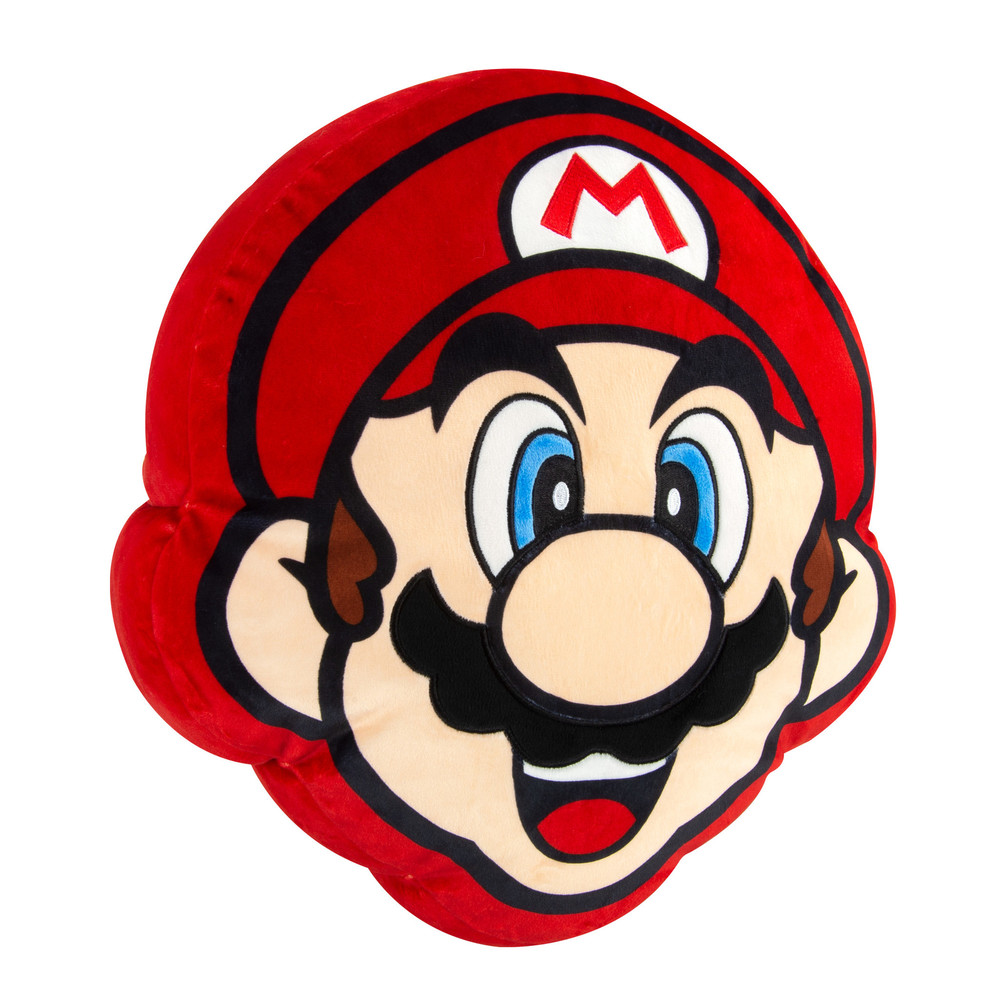 TOMY Sonstiges Nintendo Plüsch - Super Mario Head - Plüschkissen (40 cm)