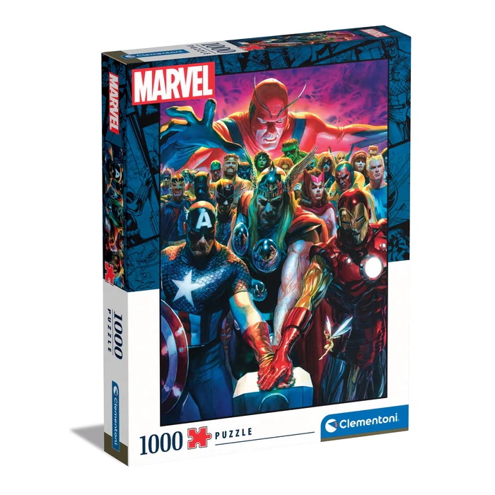 Clementoni Puzzles Clementoni 39672 - 1000 Teile Panorama Puzzle - Marvel the Avengers