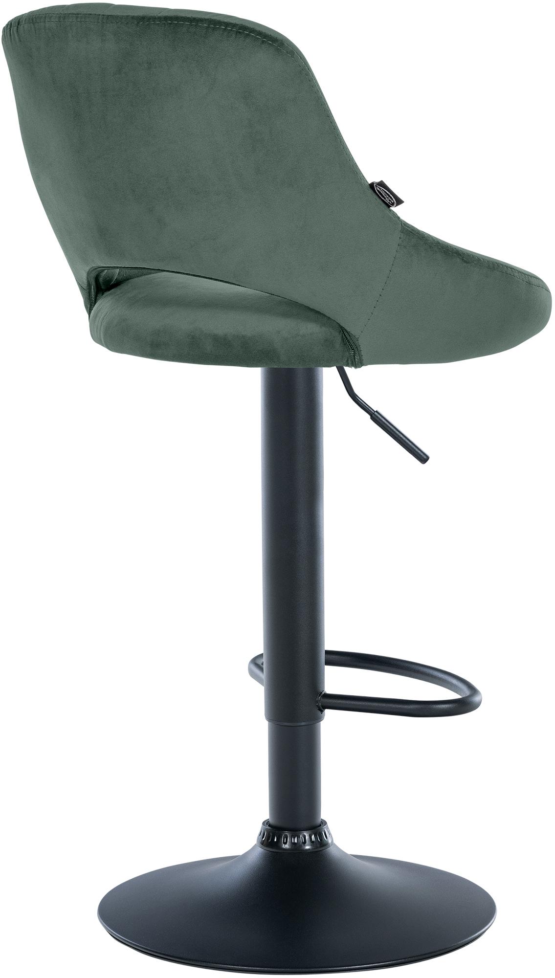 Barhocker Milet Samt schwarz