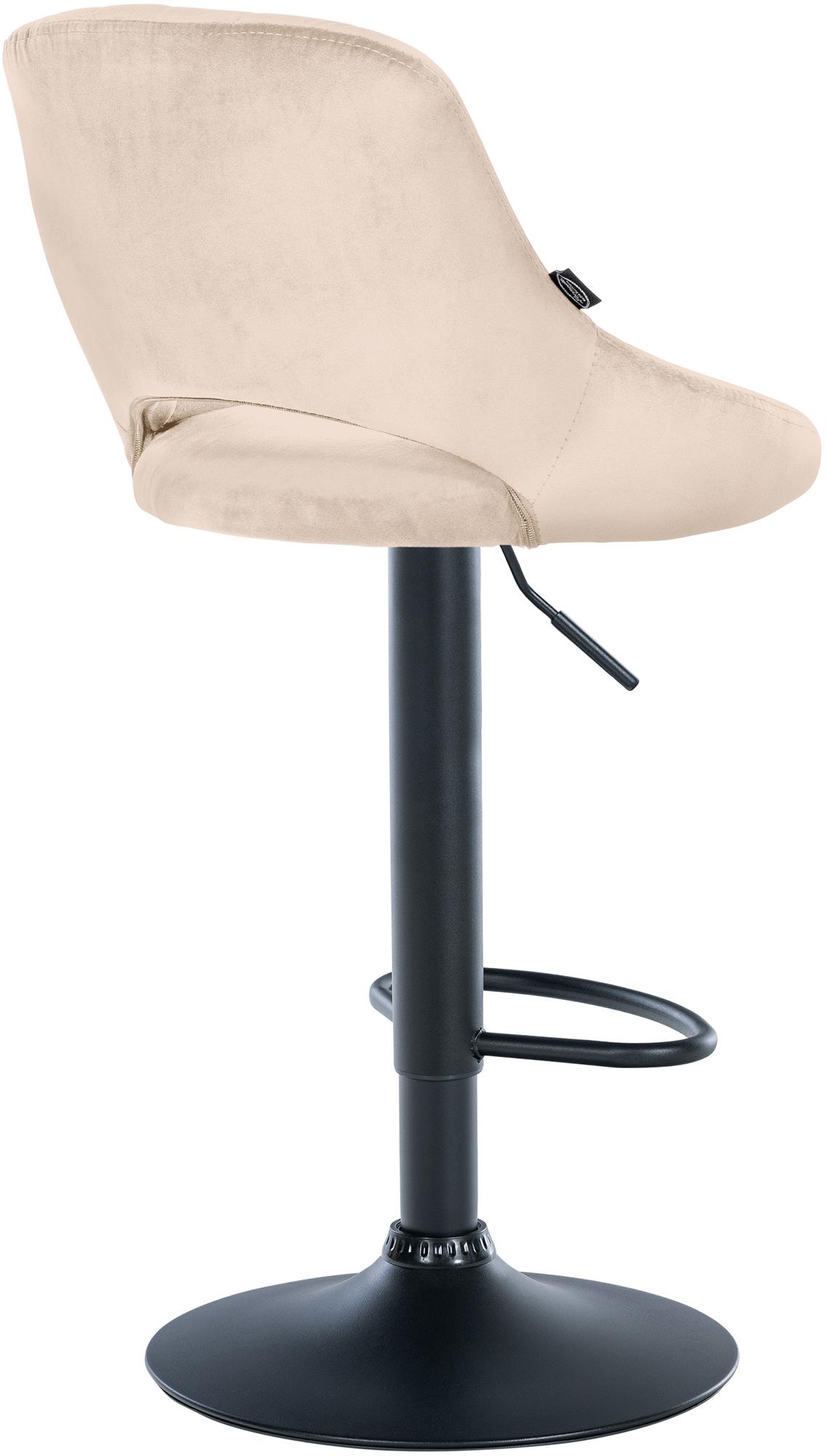 Barhocker Milet Samt schwarz