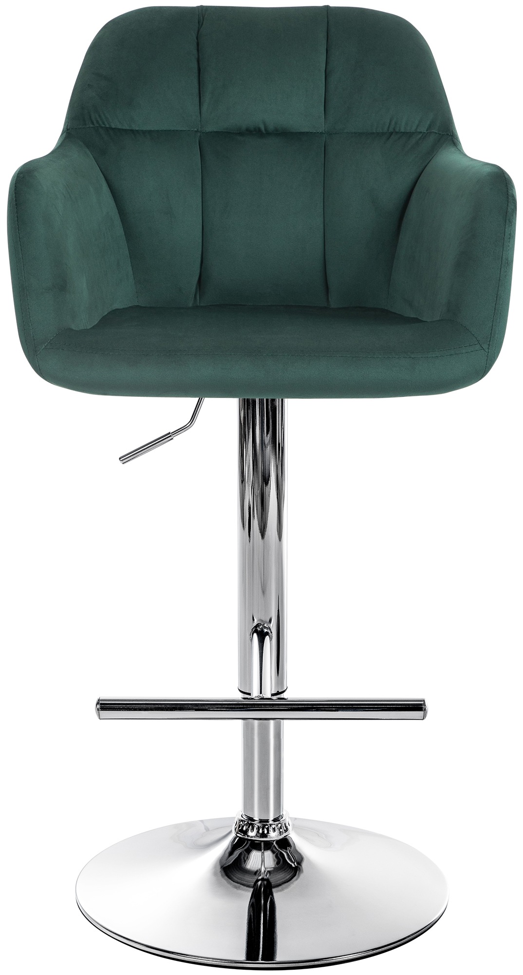 Barhocker Natoma Samt chrom