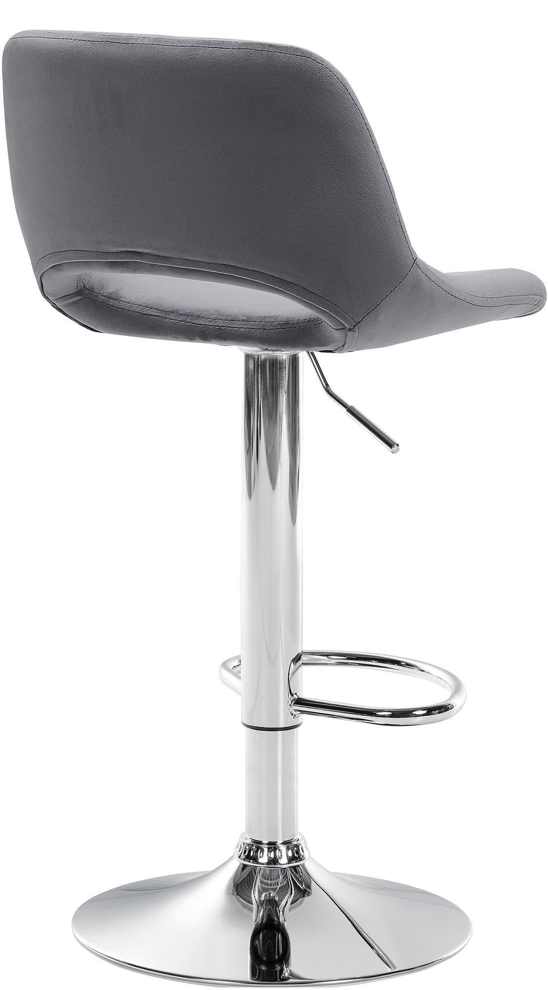 2er Set Barhocker Camden Samt chrom