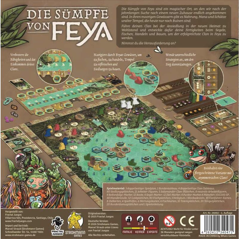 Strohmann Games Brettspiele & Gesellschaftsspiele Die Sümpfe von Feya – Kennerspiel