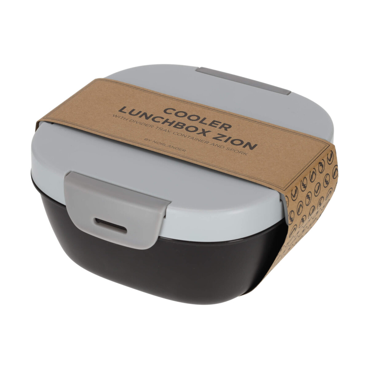 NORLÄNDER Lunchbox mit Kühlelement Zion – Ausgiebige Frische für unterwegs, Büro & Schule mit Trennwand, Snack-Fach & Spork