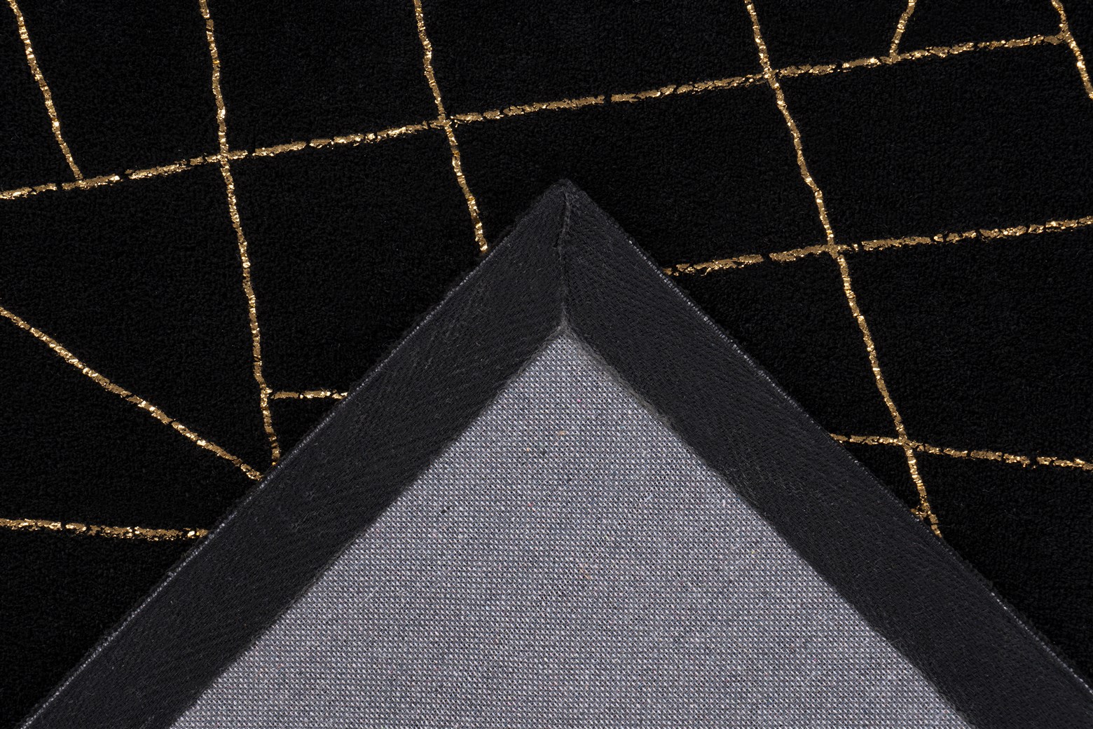 Teppich Bijou 125 Schwarz / Gold 160cm x 230cm