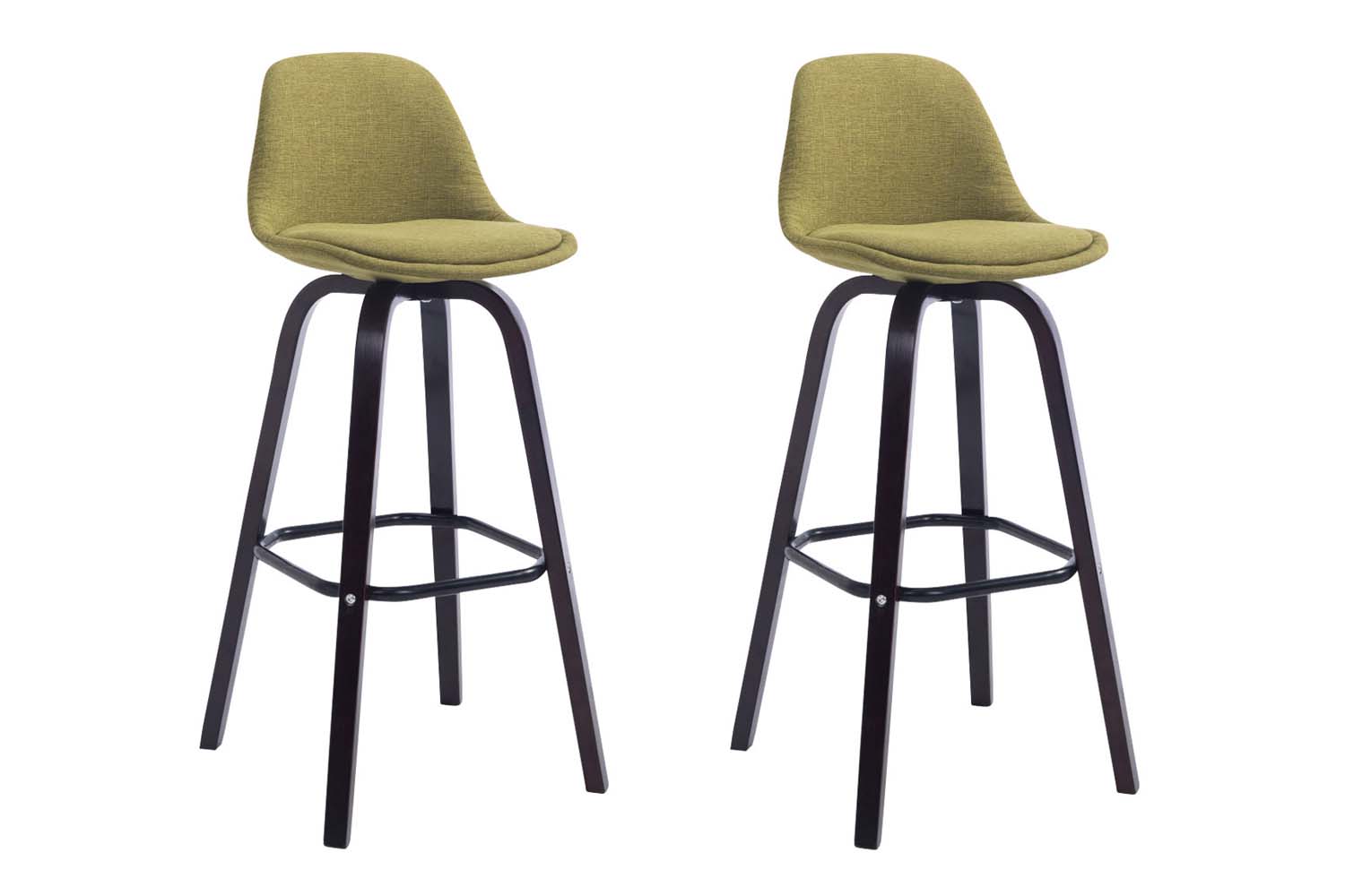 2er Set Barhocker Avika Stoff cappuccino