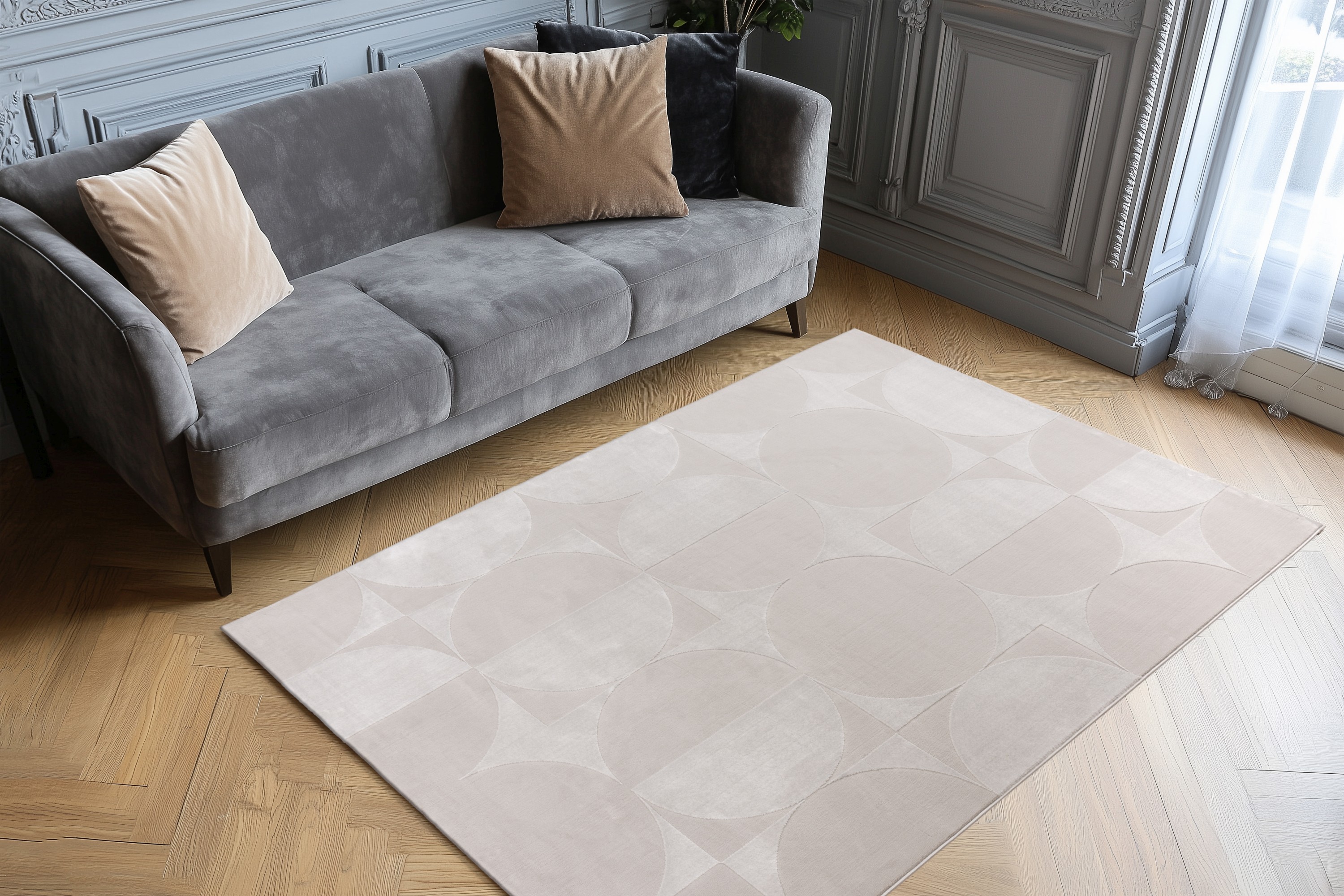 Teppich Stage 625 Silber 120 x 170 cm