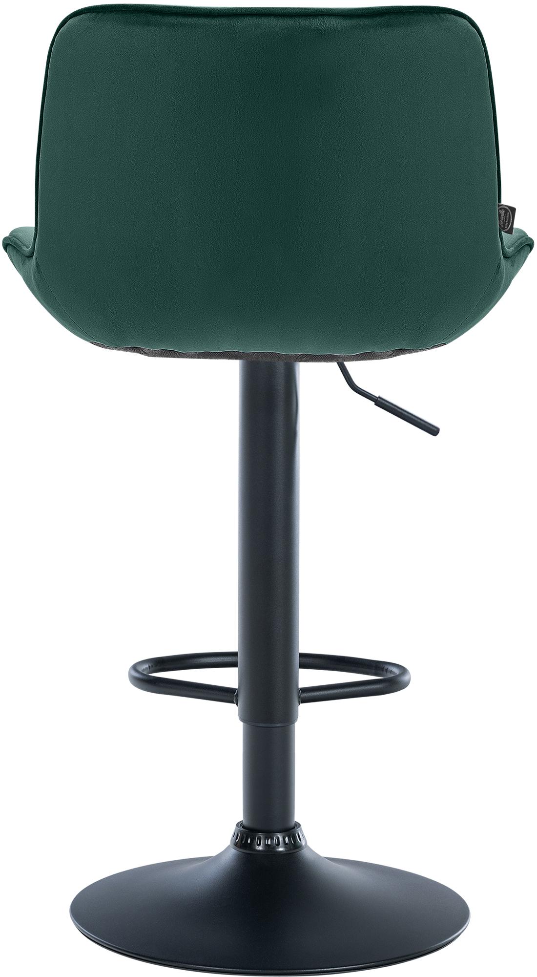 Barhocker Vonore Samt schwarz