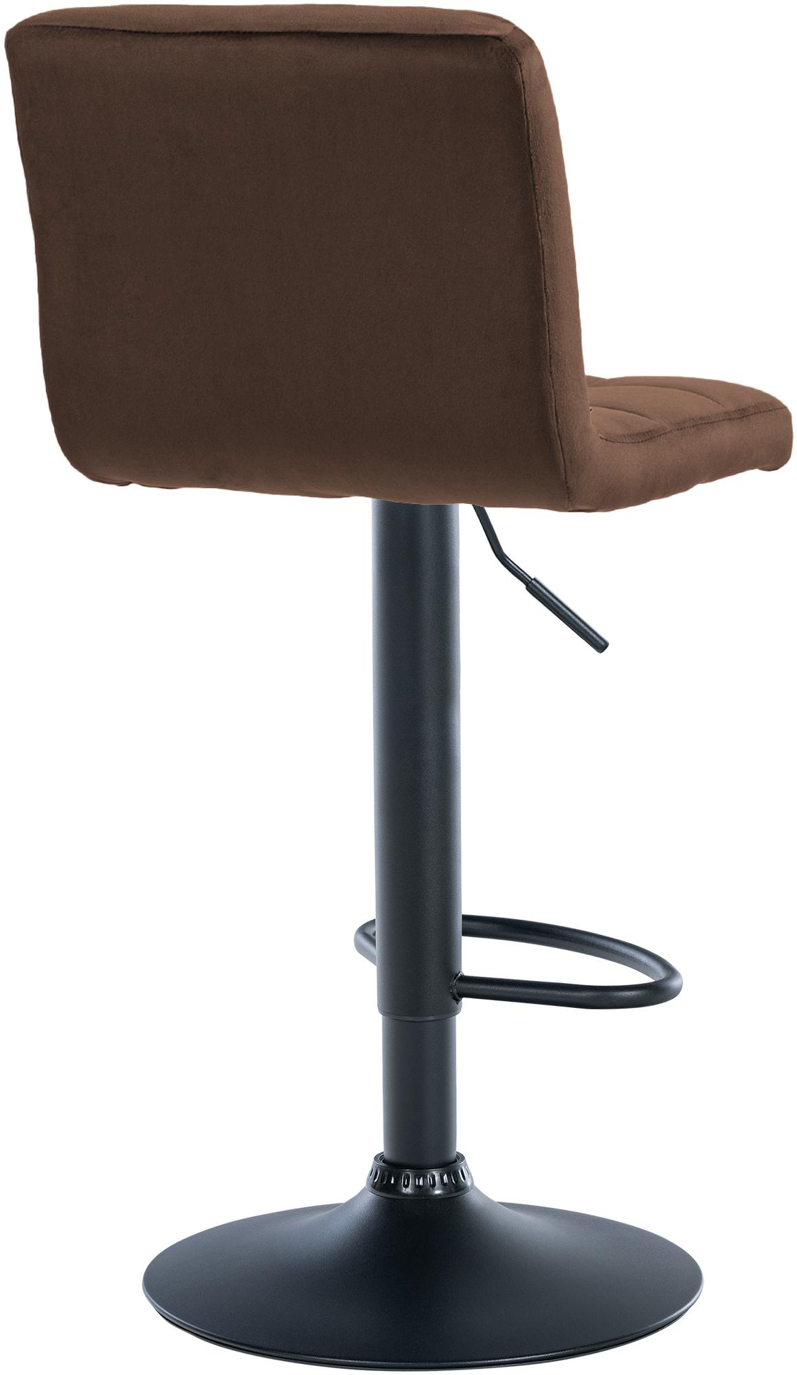 Barhocker Peru Samt schwarz