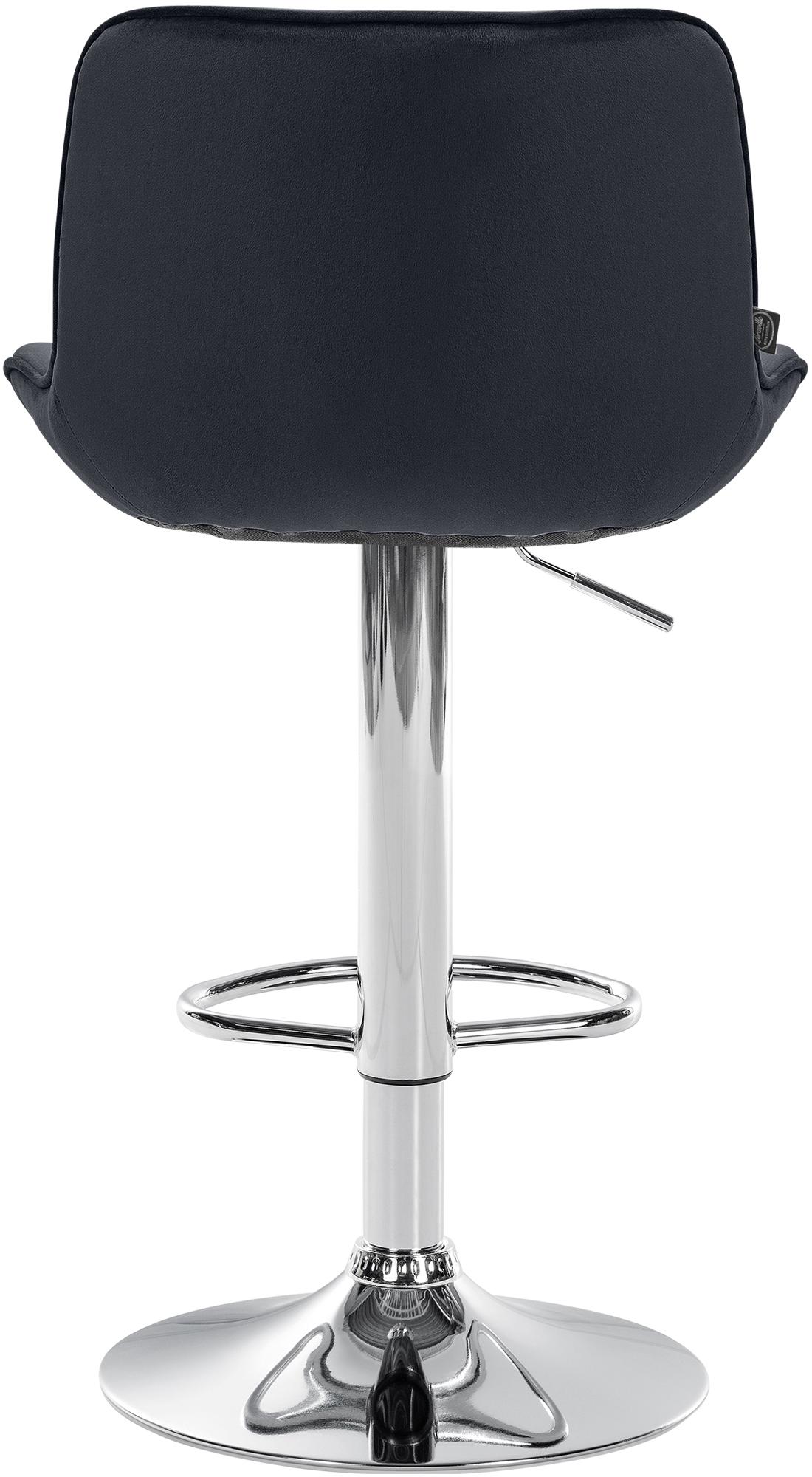 Barhocker Vonore Samt chrom