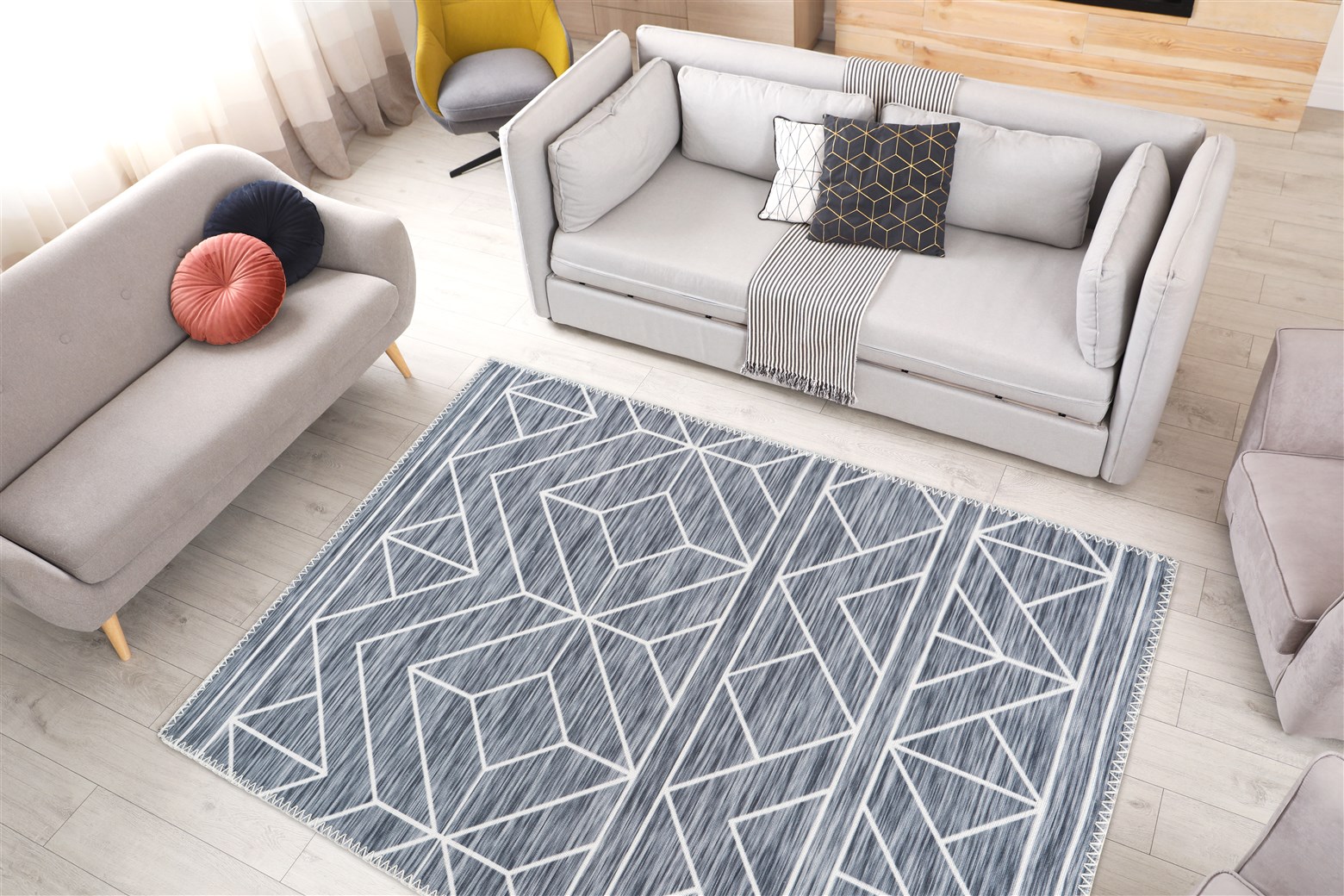 Teppich Maya 225 Anthrazit 200cm x 290cm
