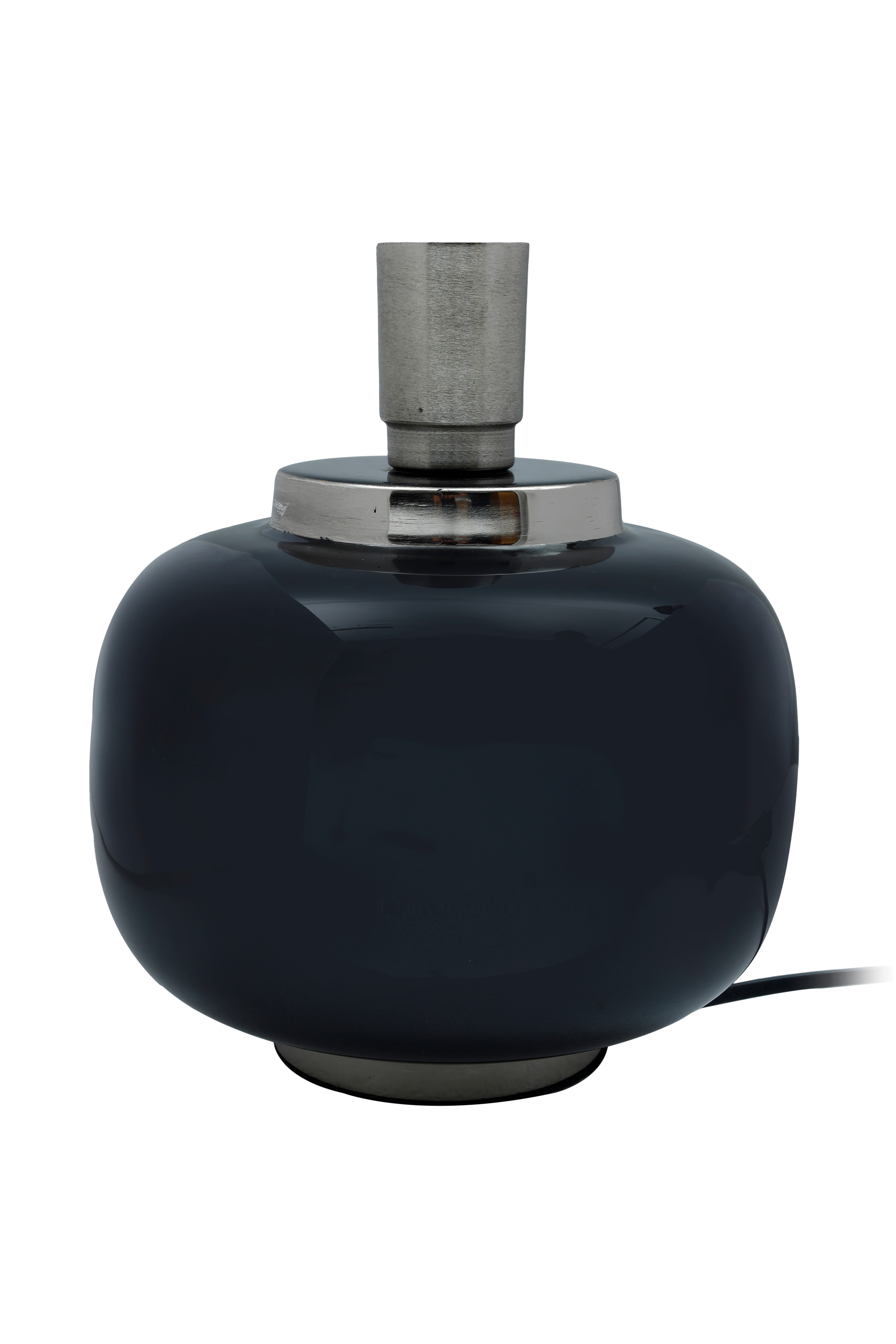 Leuchten Tischlampe Art Deco 225 Schwarz / Silber