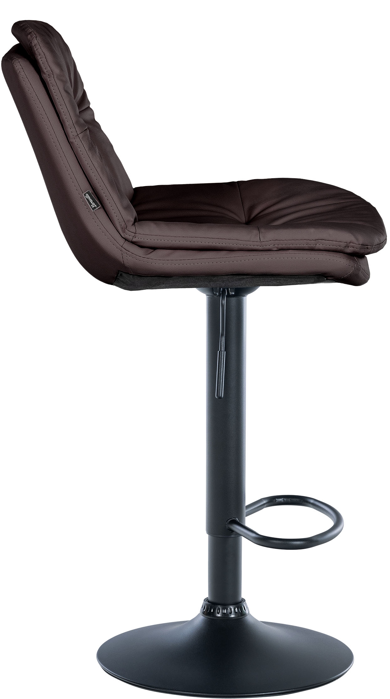 Barhocker Laurel Kunstleder schwarz