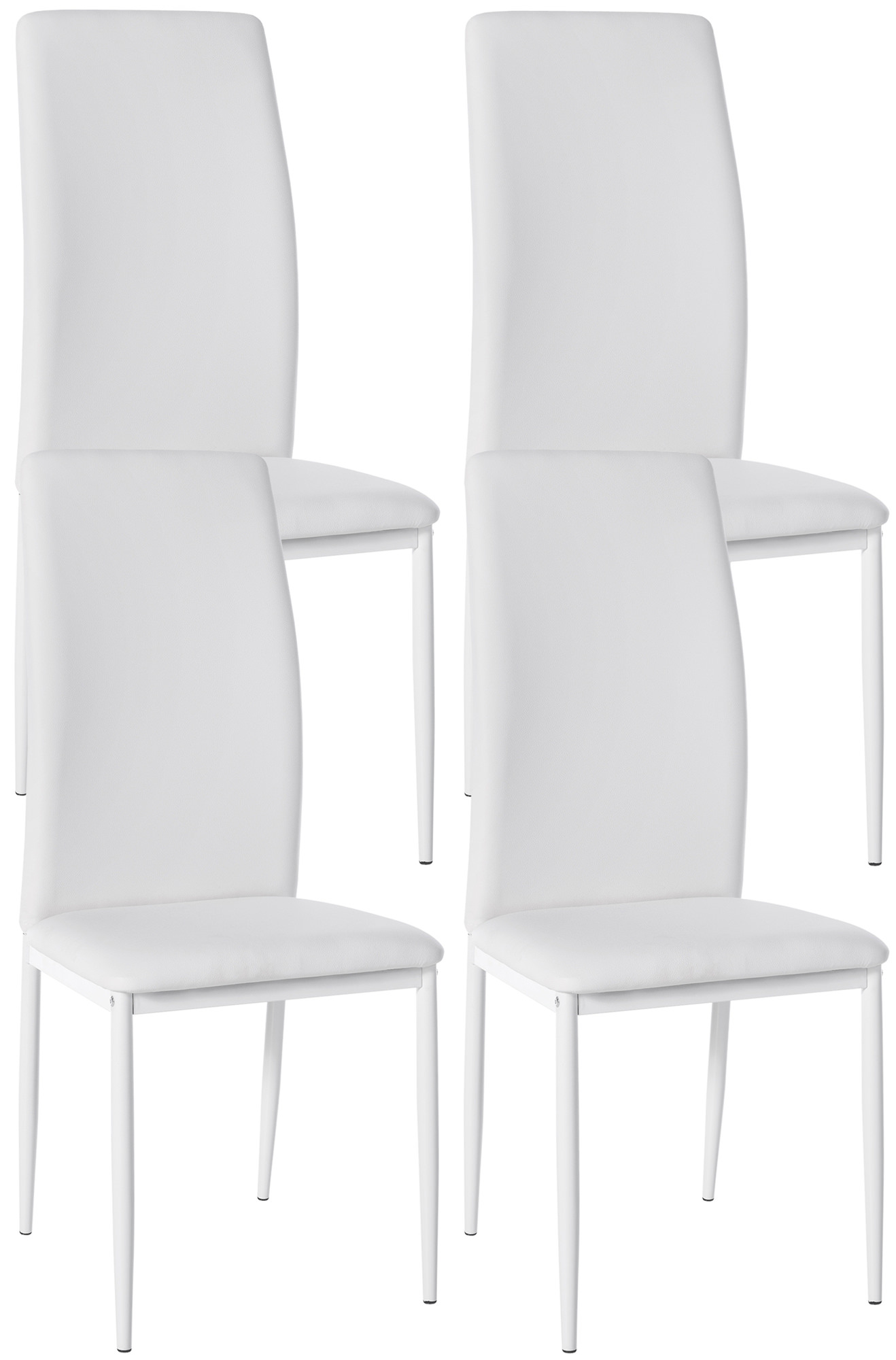 4er Set Esszimmerstühle Savino Kunstleder