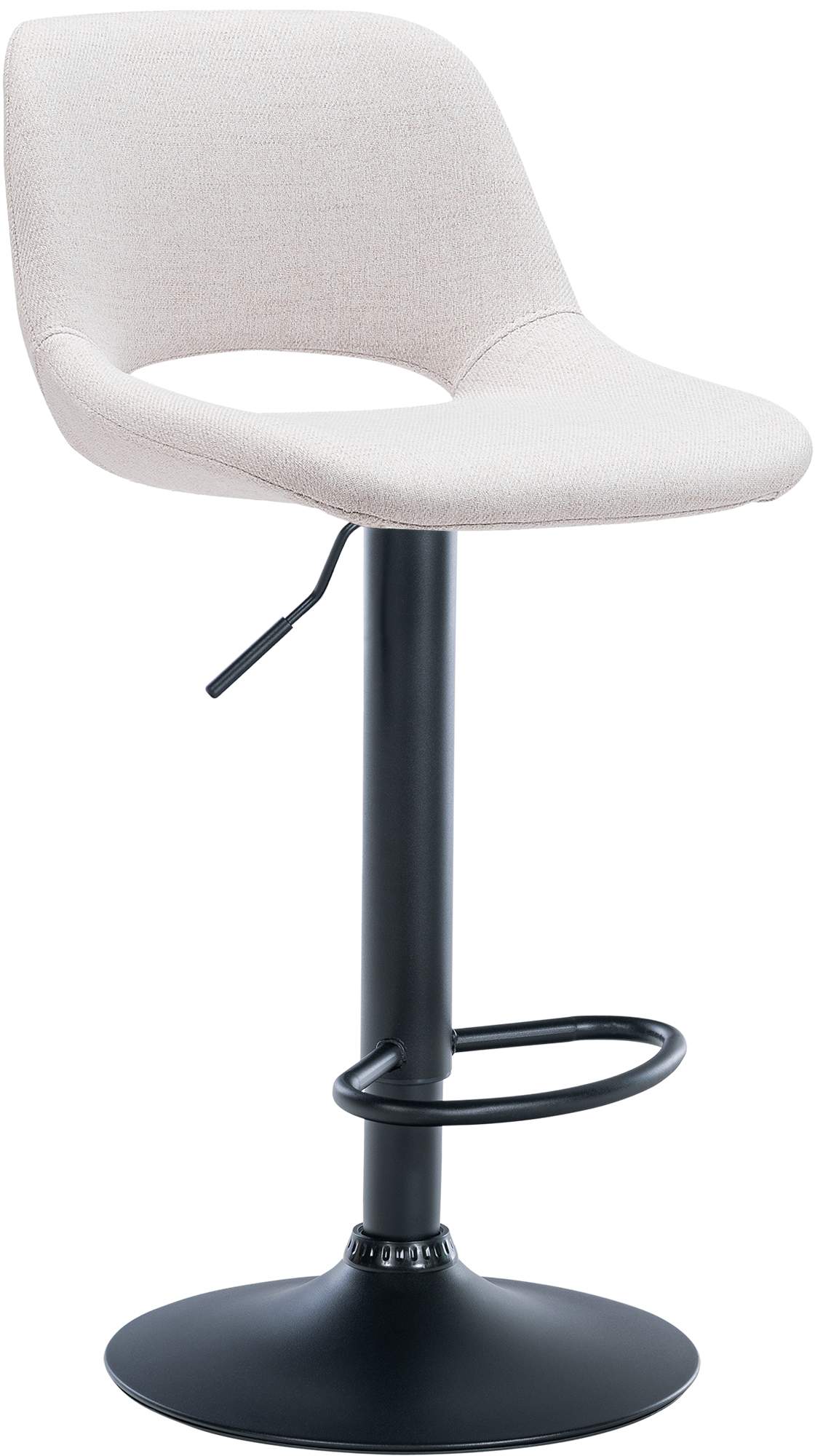 Barhocker Camden Stoff schwarz