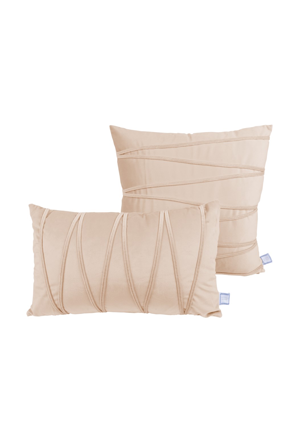 Deko-Kissen Dekokissen Paulina 125 2er-Set Champagner