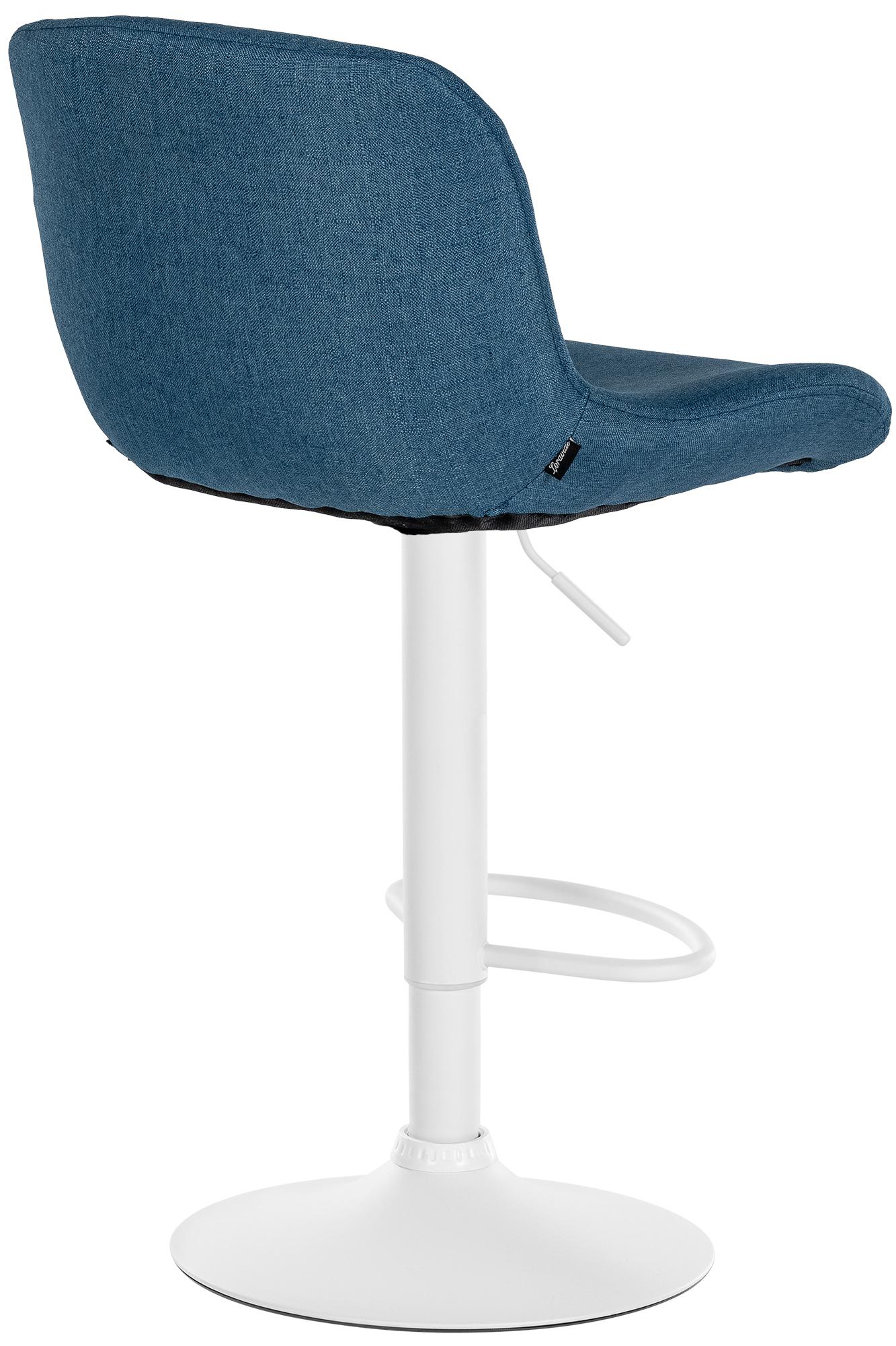 Barhocker Solon Weiß Stoff