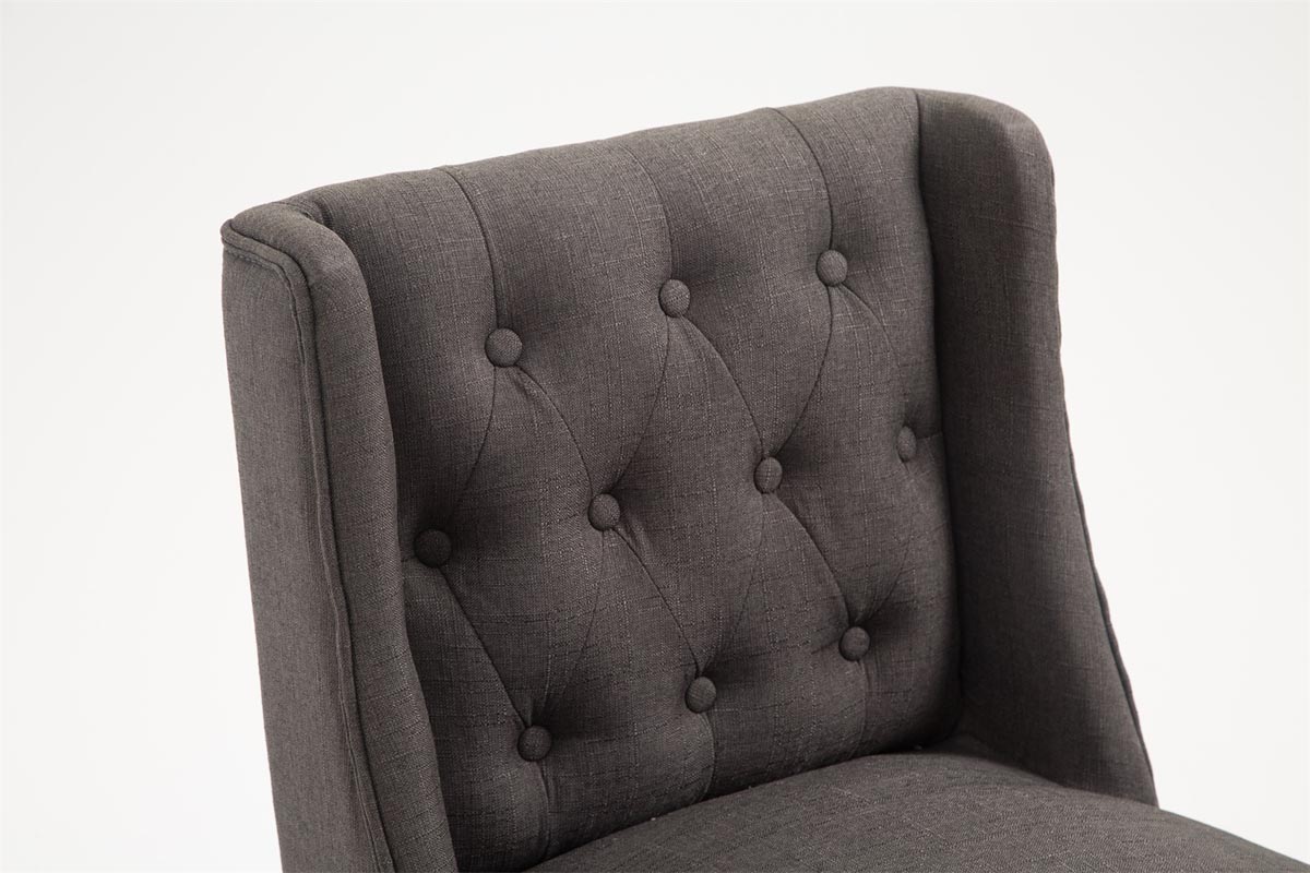 Barhocker Cassandra Stoff Antik-dunkel