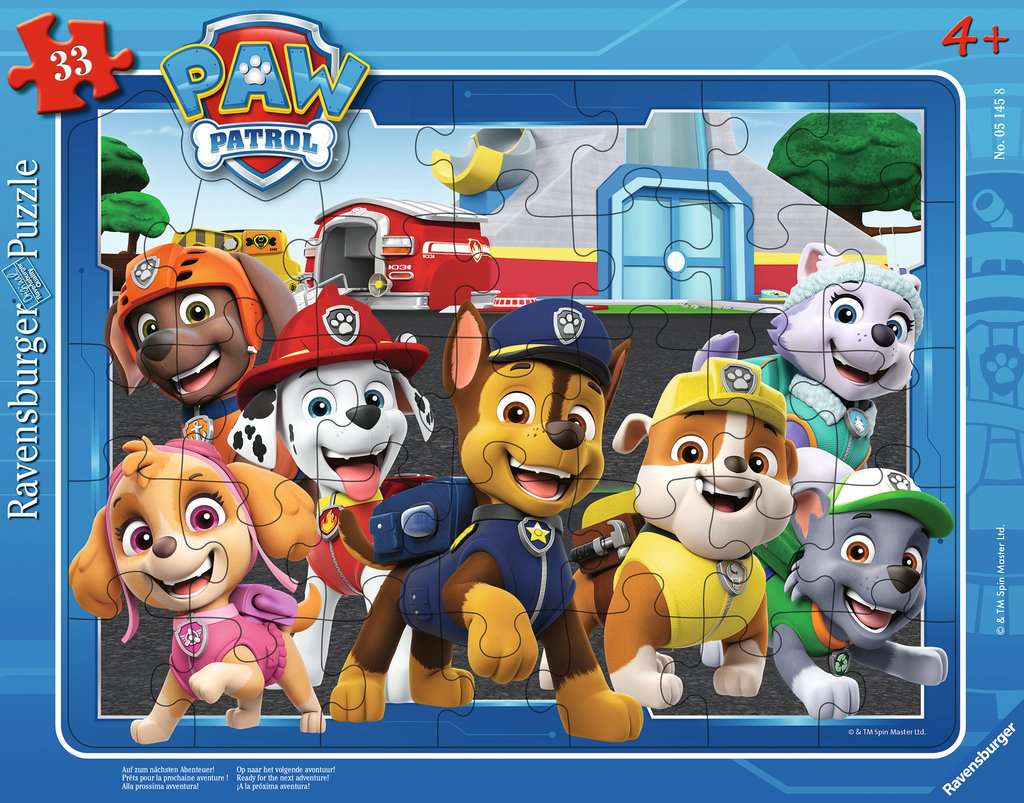 Ravensburger Puzzles Paw Patrol: Auf zum nächsten Abenteuer - Rahmenpuzzle 33 Teile