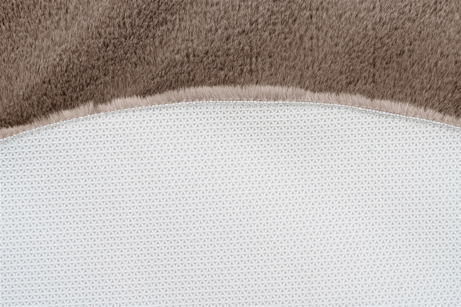 Badematte Badematte Rabbit 225 Dunkelbeige Ø 100cm RUND
