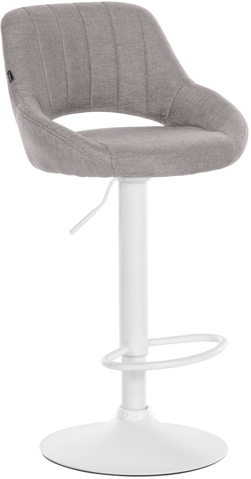 Barhocker Milet Stoff weiß