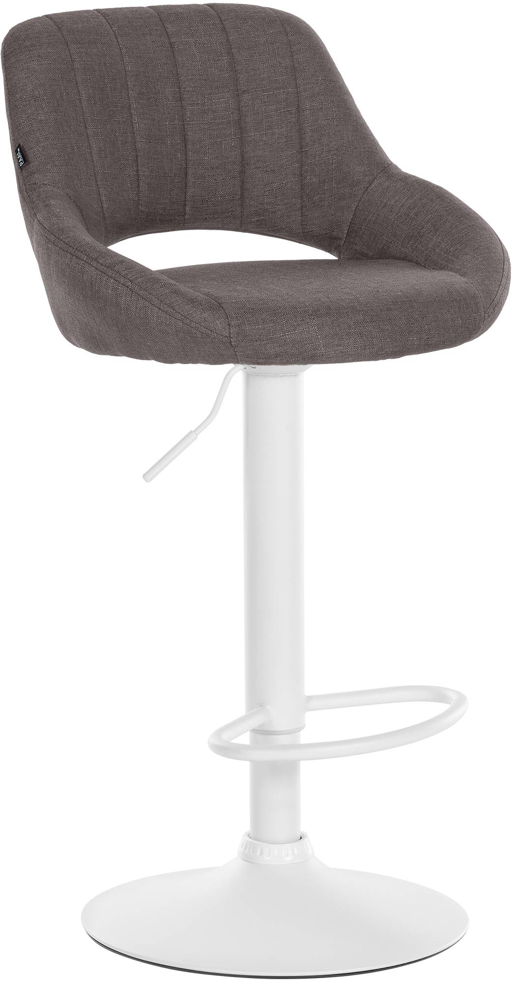 Barhocker Milet Stoff weiß