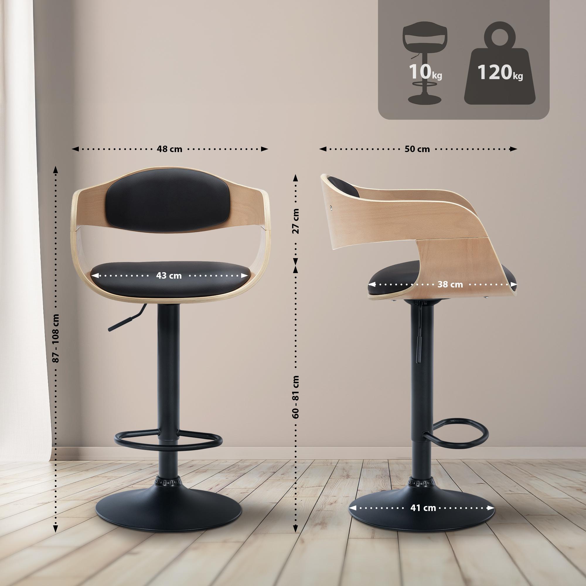 2er Set Barhocker Kingston B Kunstleder