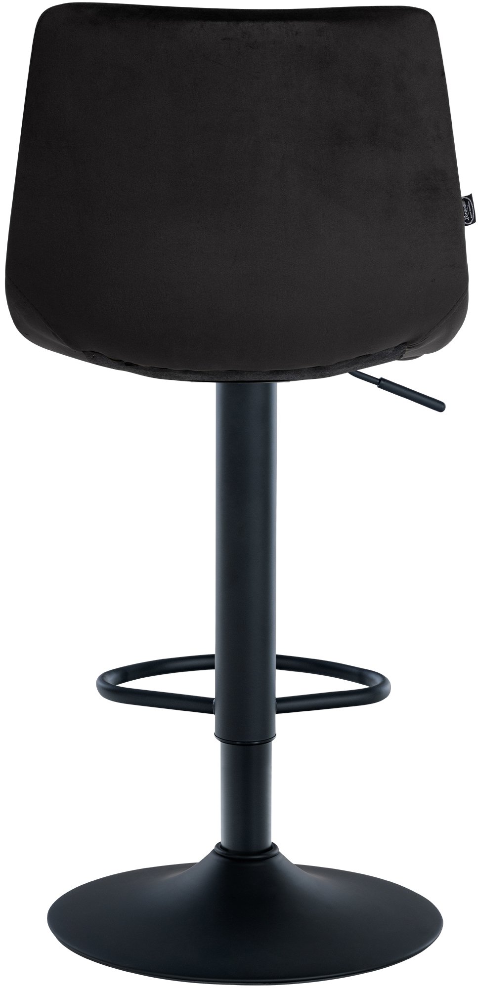 2er Set Barhocker Jerry Samt schwarz