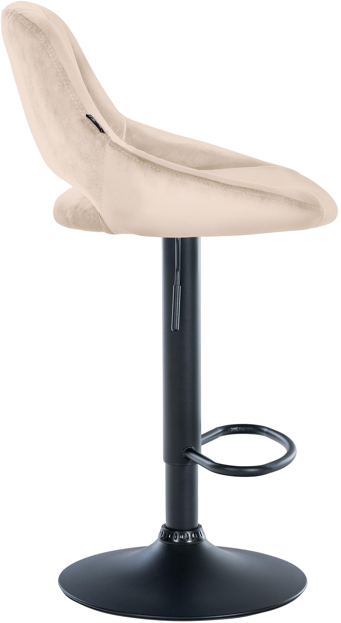 Barhocker Milet Samt schwarz