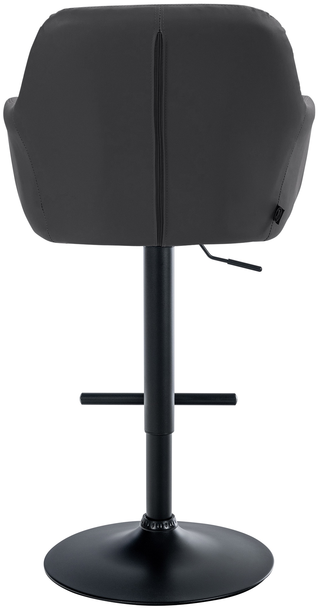 Barhocker Natoma Kunstleder schwarz